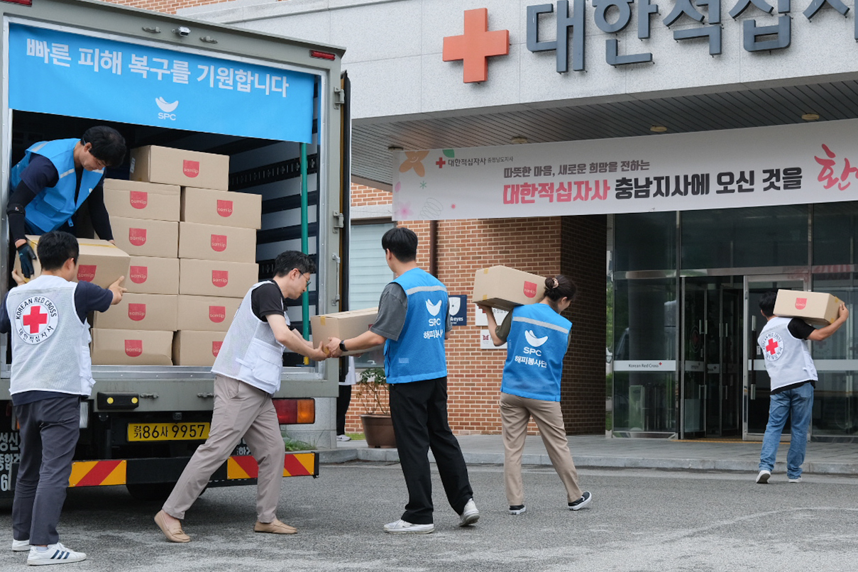 SPC그룹, 경남 산청 수해지역에 빵∙생수 등 구호물품 긴급 지원 /SPC그룹