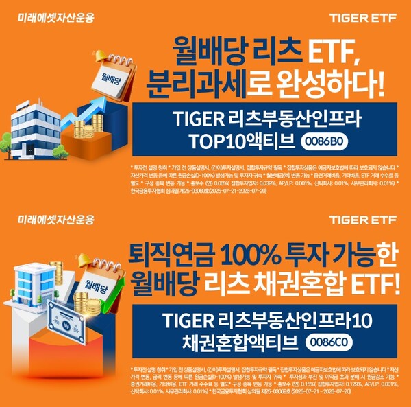 미래에셋자산운용이 액티브 리츠 ETF 2종을 상장한다. /미래에셋자산운용