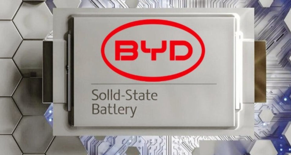중국 BYD는 2030년까지 전고체 배터리 출시를 목표로 하고 있다. /BYD