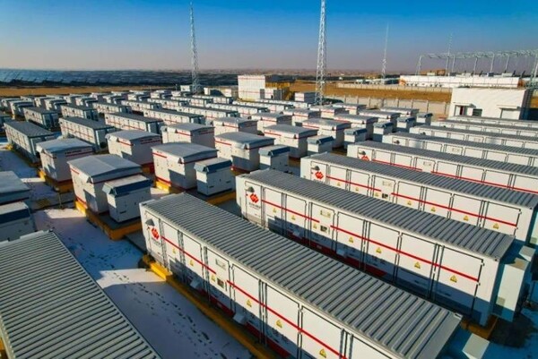 중국 닝샤에 위치한 하이튬 에너지 저장소 전경. /바이두 캡처