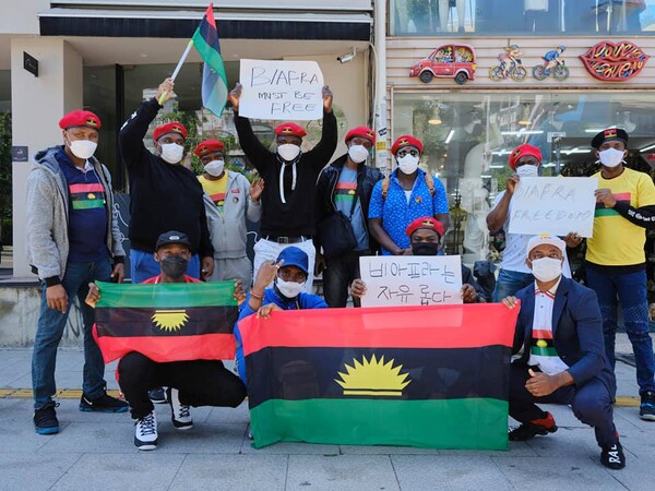 매년 5월 30일은 '비아프라 영웅의 날'로 전 세계의 IPOB 지부 회원은 거리를 행진하고 국제사회에 독립을 촉구한다. /데이비드 킹 SNS