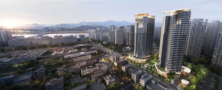 삼성물산이 서울 서초구 반포동에 조성하는 '래미안 패러피크 반포' 조감도 /삼성물산