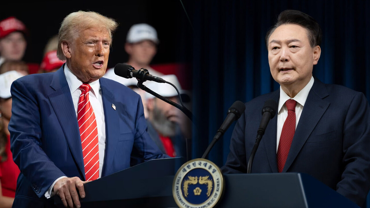 트럼프 미국 대통령과 윤석열 전 대통령. /AP=연합뉴스