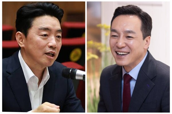 강훈식 대통령 비서실장과 김민수 국민의힘 의원이 부정선거 논란을 두고 정면으로 충돌했다. /연합뉴스