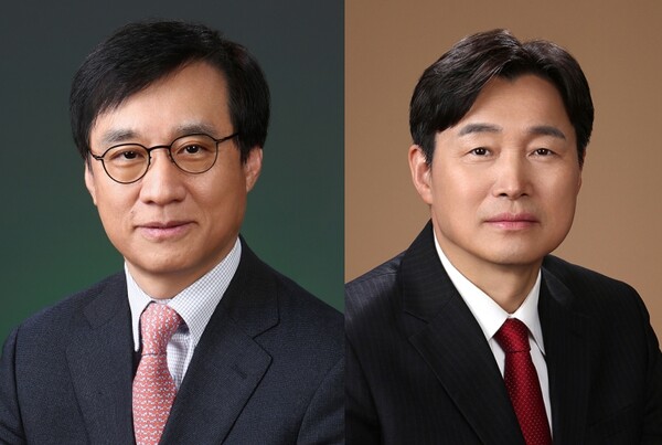 김철주 생명보험협회 회장(왼)과 이병래 손해보험협회 회장 /각 협회