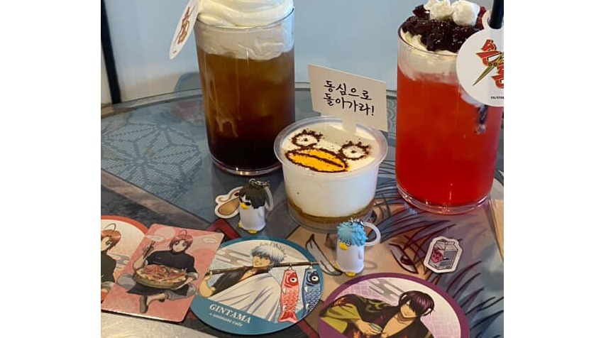 애니메이션 '은혼' 팝업스토어 카페 메뉴 /본인 제공