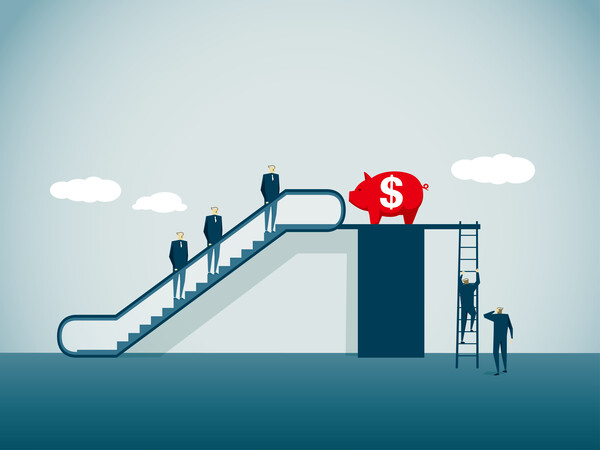 올해 2분기 소득 상위 20%와 하위 20%의 격차는 5.45배로 확대됐다. /게티이미지뱅크