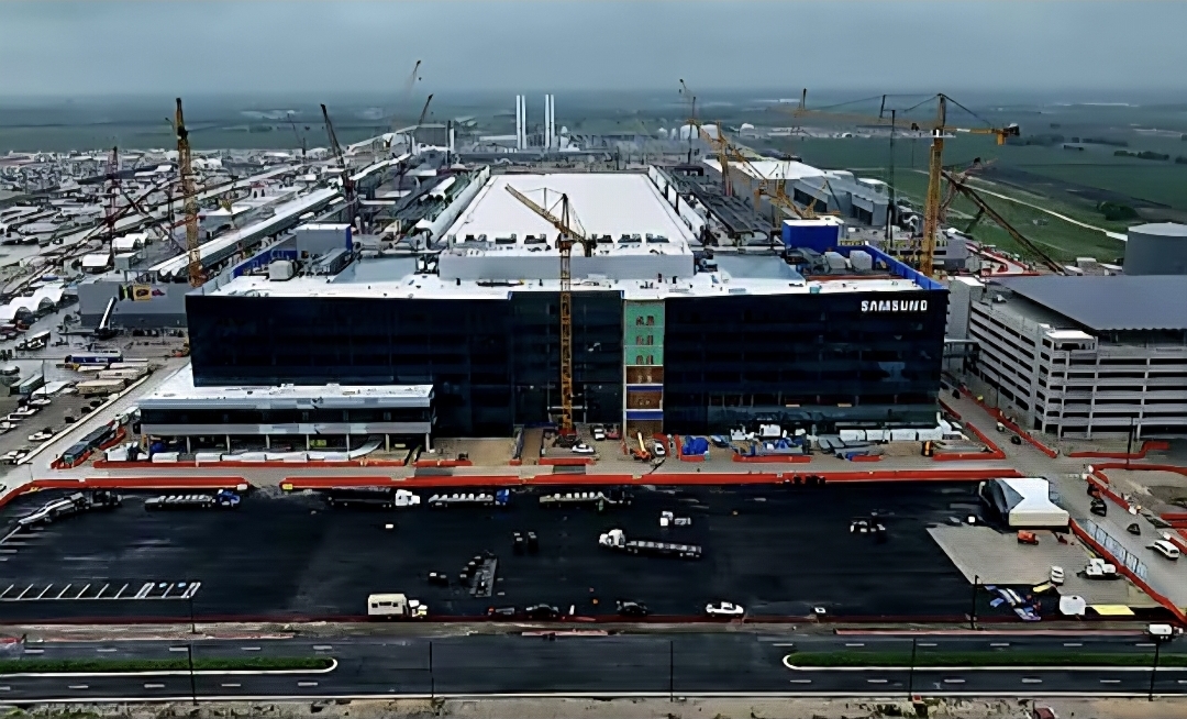 삼성전자가 미국 텍사스주 테일러시에 짓고 있는 첨단 파운드리 공장 /삼성전자