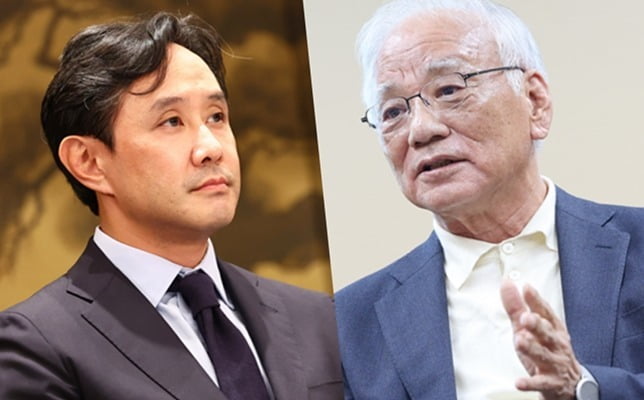 최윤범 고려아연 회장(왼쪽)과 장형진 영풍 고문. /연합뉴스