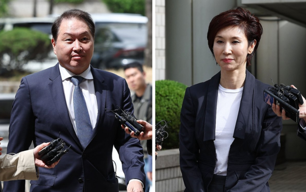 최태원 SK그룹 회장과 노소영 아트센터 나비 관장의 '세기의 이혼' 소송이 대법원 전원합의체(전합)에서 내일(18일) 심리될 예정이다. /연합뉴스