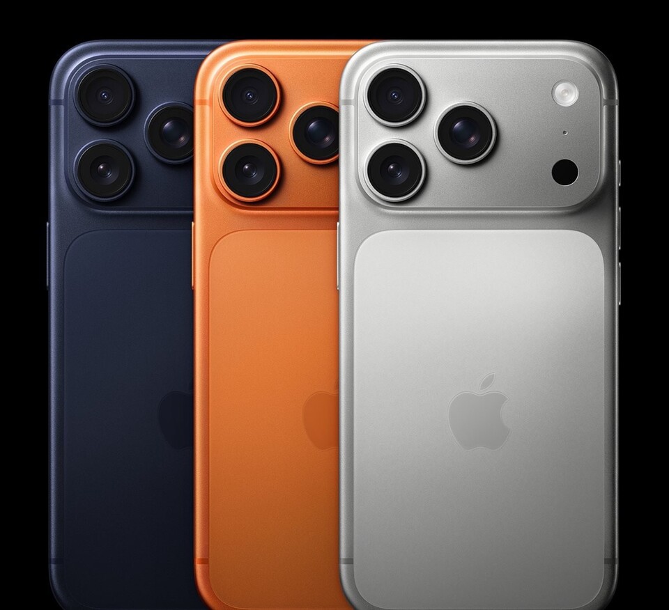 아이폰17 프로 라인업 색상, 코스믹 오렌지·딥 블루·실버 /애플