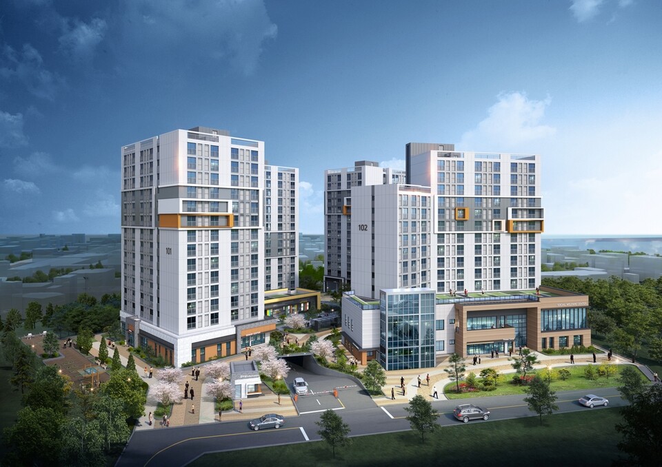 동해천곡 고령자 복지주택 조감도 /동해시