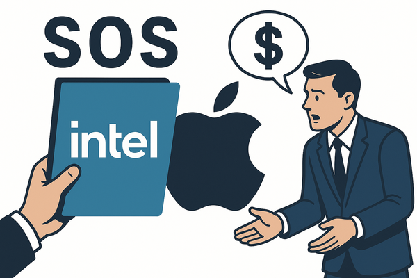 미국 반도체 기업 인텔이 반도체 사업 강화를 위해 애플에 투자를 요청했다. /챗GPT 생성 이미지