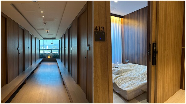 1박2일 부산 출장 중에 묵게 된 캡슐호텔 내부 /권혁주