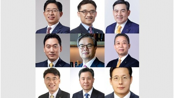 {왼쪽 위부터 가로 순서대로} 강성묵 하나증권 대표, 김미섭 미래에셋증권 대표, 김성현 KB증권 대표, 김성환 한국투자증권 대표, 오익근 대신증권 대표,  윤병운 NH투자증권 대표, 이홍구 KB증권 대표,  장원재 메리츠증권 대표, 허선호 미래에셋증권 대표  /각 사