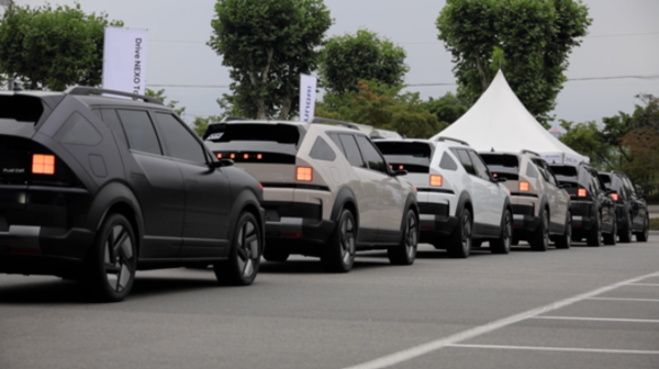 지난 7월 춘천에서 개최된 'Drive NEXO Together' 행사의 모습. /현대자동차