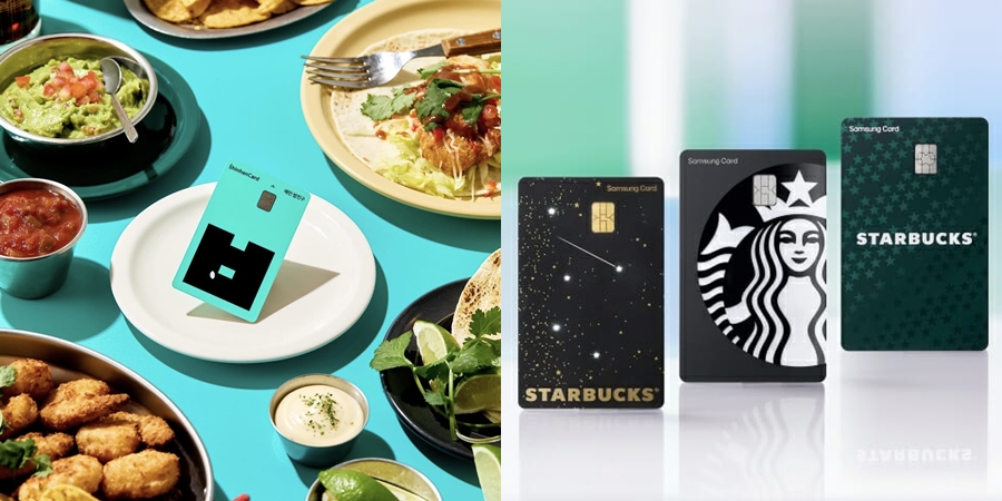 10년 가까이 PLCC 시장에서 독점적 지위를 유지해온 현대카드 중심의 구도가 삼성·신한 등 경쟁사로 확산되는 양상이다. / 배달의민족, 스타벅스