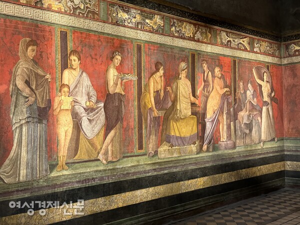 폼페이 신전의 프레스코 벽화 /사진=박재희