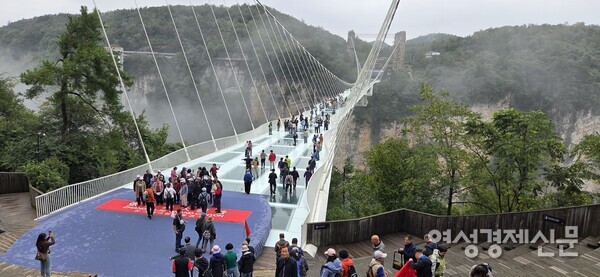 세계에서 가장 높고 긴 대협곡 유리 다리 /박종섭