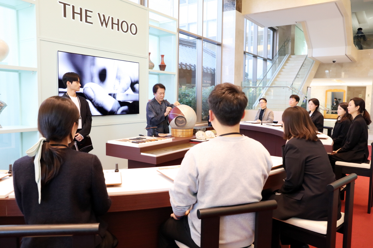 LG생활건강 더후 아트 헤리티지 라운지’ 자개 공예 클래스 /LG생활건강