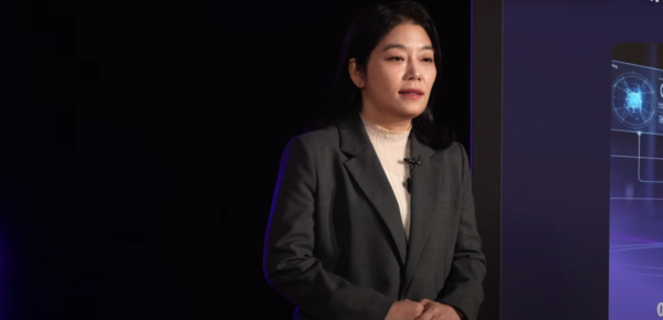 김상하 삼성리서치 상무가 기조연설을 통해 AI 에이전트 기반 업무 혁신 프로젝트를 소개했다. /삼성전자 STC2025 라이브 캡처