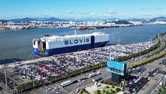 현대차 울산공장 수출 선적 부두 /현대자동차그룹