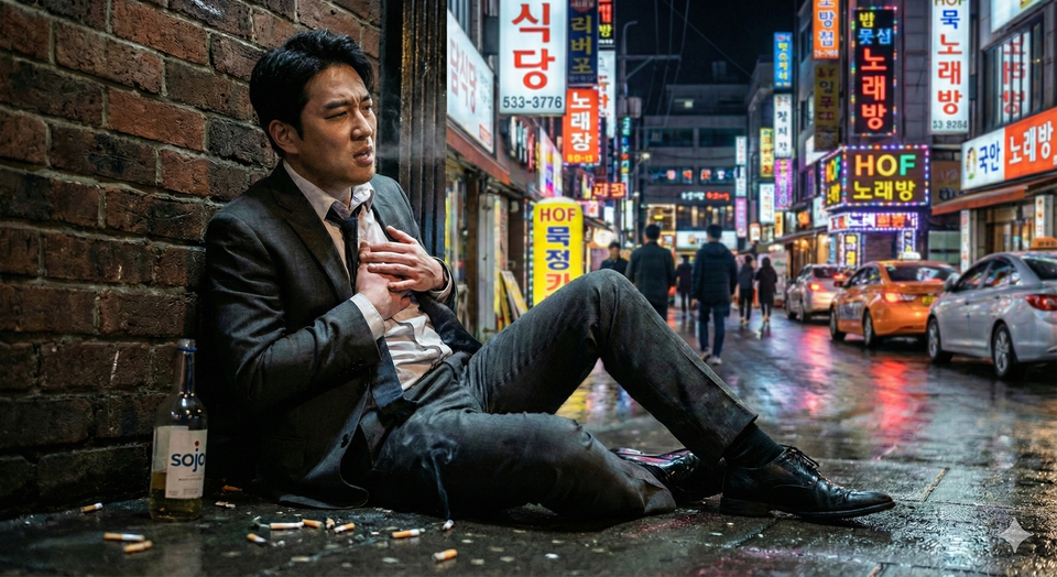 의학계는 안전한 흡연량은 없으며 특히 술자리의 담배 한 개비는 식도암 위험을 190배 키우는 불쏘시개라고 경고한다. /나노바나나