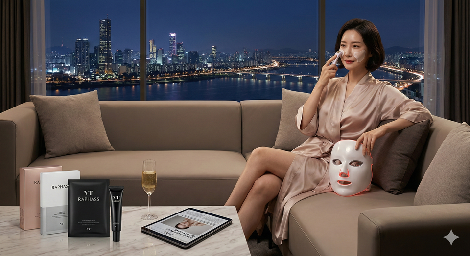 불황 속 피부과 대신 '붙이는 주사' 마이크로니들 홈뷰티가 뜨고 있다. 마이크로니들은 미세 바늘로 유효 성분을 피부 깊숙이 침투시키는 기술이다. 라파스(제조), VT(유행) 등 관련 기업에 투자금이 몰리며 시장이 급성장하고 있다. /나노바나나