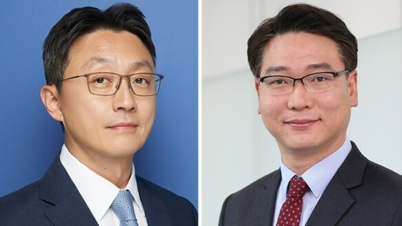 왼쪽부터 양완보 삼성증권 신임 부사장, 김두남 삼성자산운용 신임 부사장 /각 사