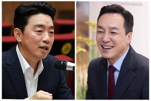 <b>트럼프 부정선거론</b> 아전인수 강훈식 vs "韓 선관위 수사하자"는 김민수